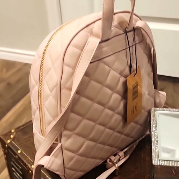 Steve Madden BJordan Quilted Backpack- Pink main image 8
